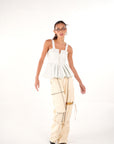 cotton denim pants