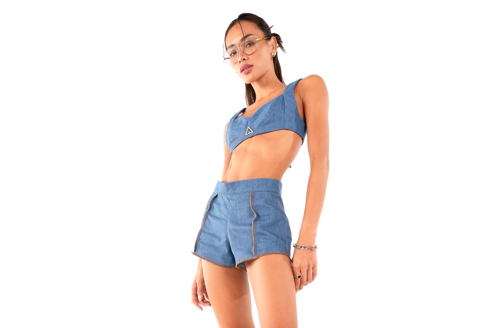 denim bralette