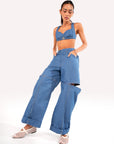 baggy denim pants