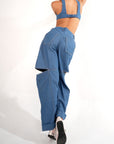 light blue pants