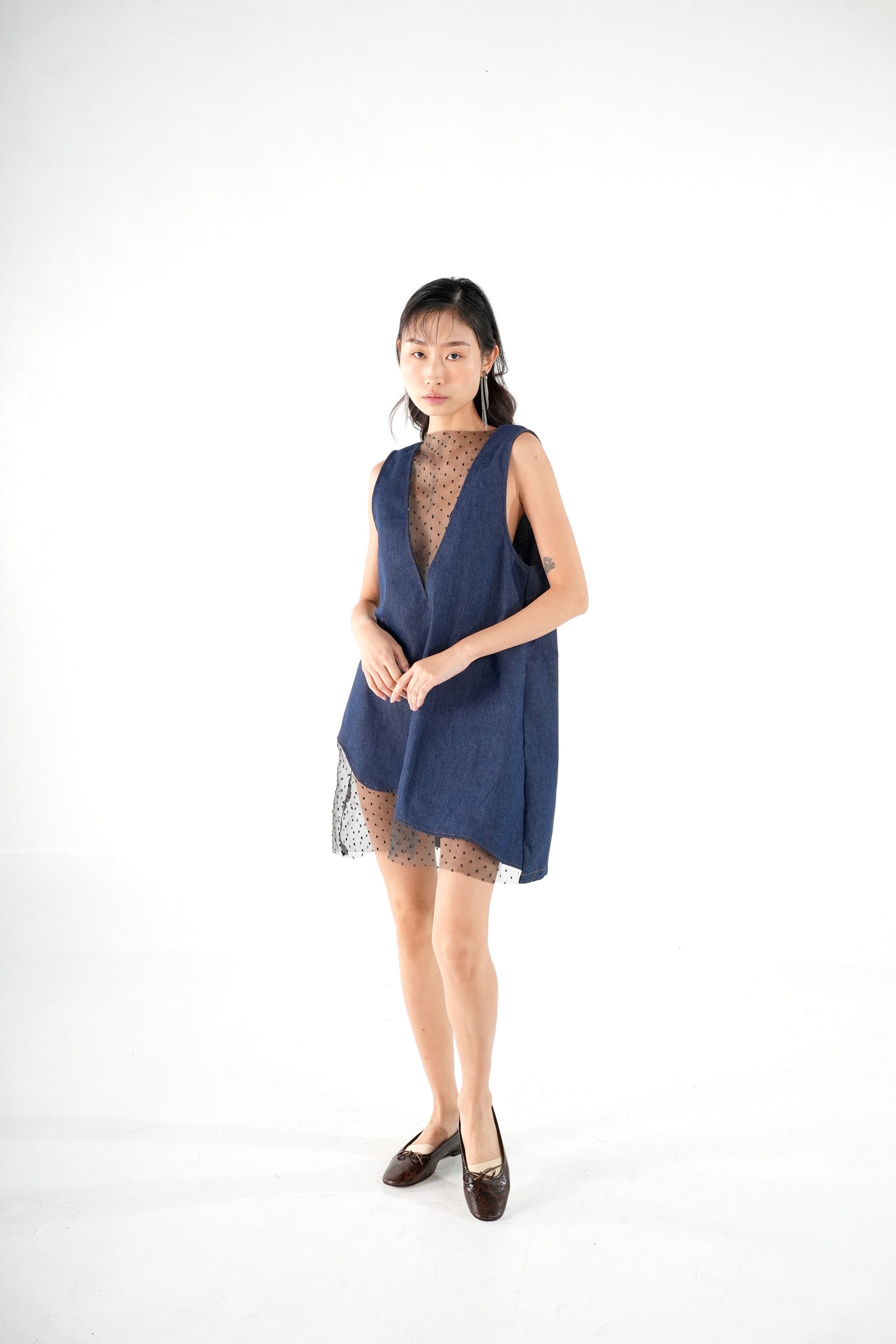 elegant blue dress