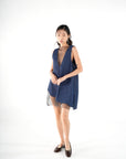 elegant blue dress