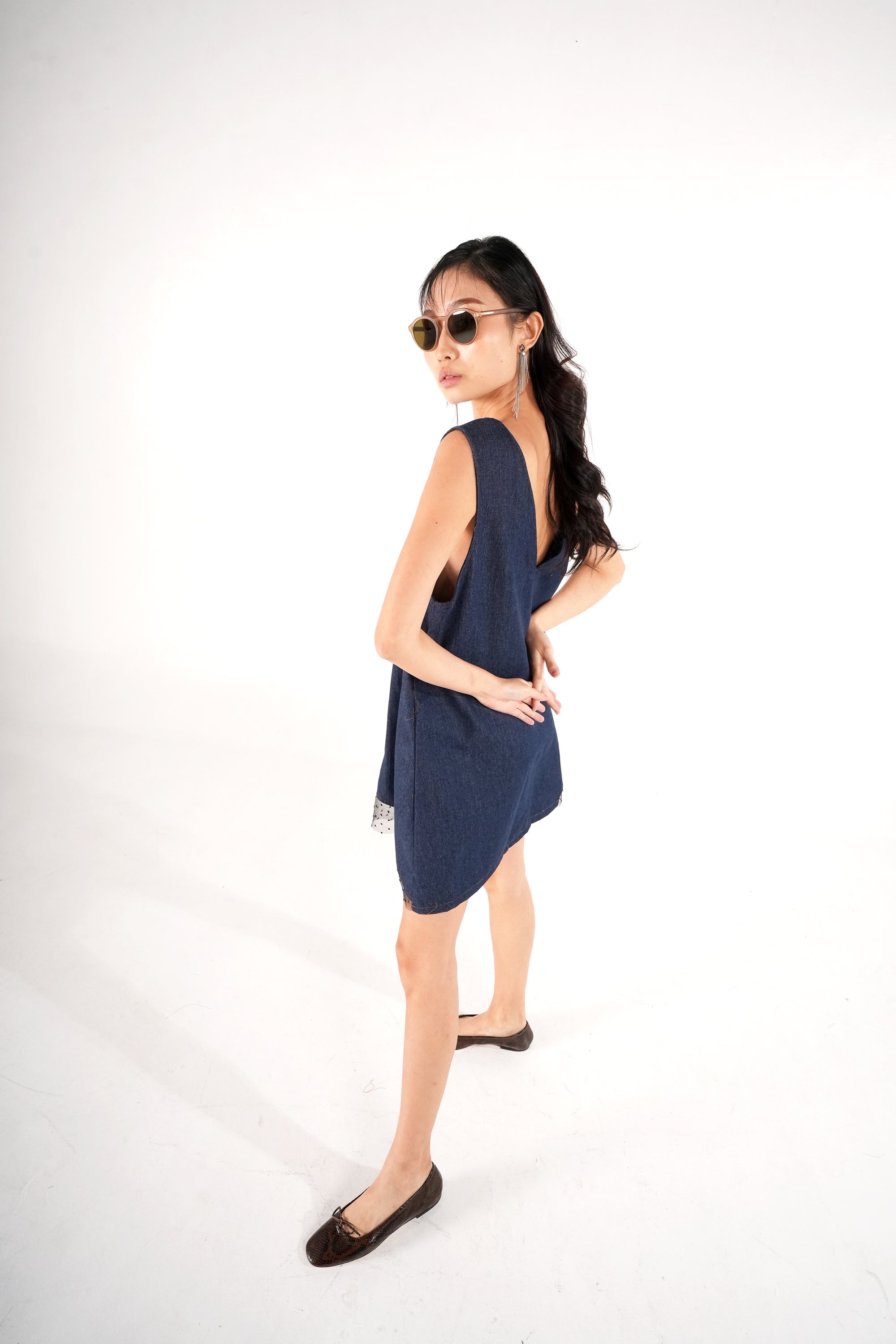 chiffon mini dress