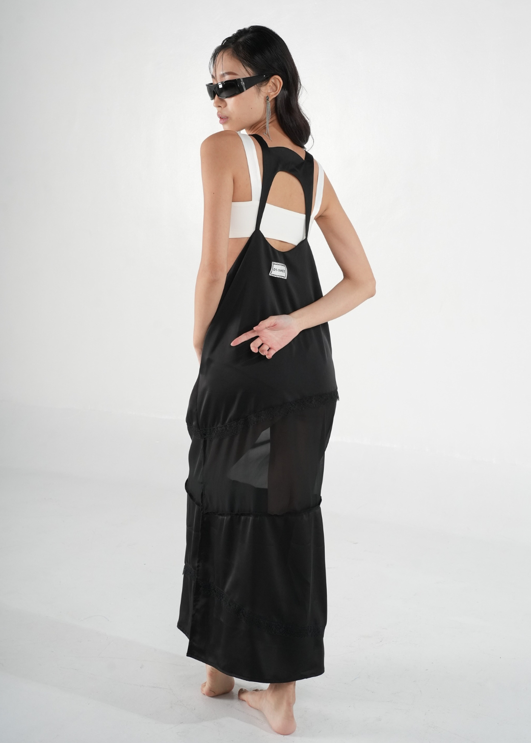 Karina Silk Dress | Black