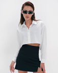 white popline shirt