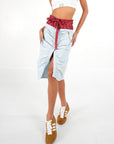 leather skirt with pocket