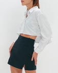 collared white shirt