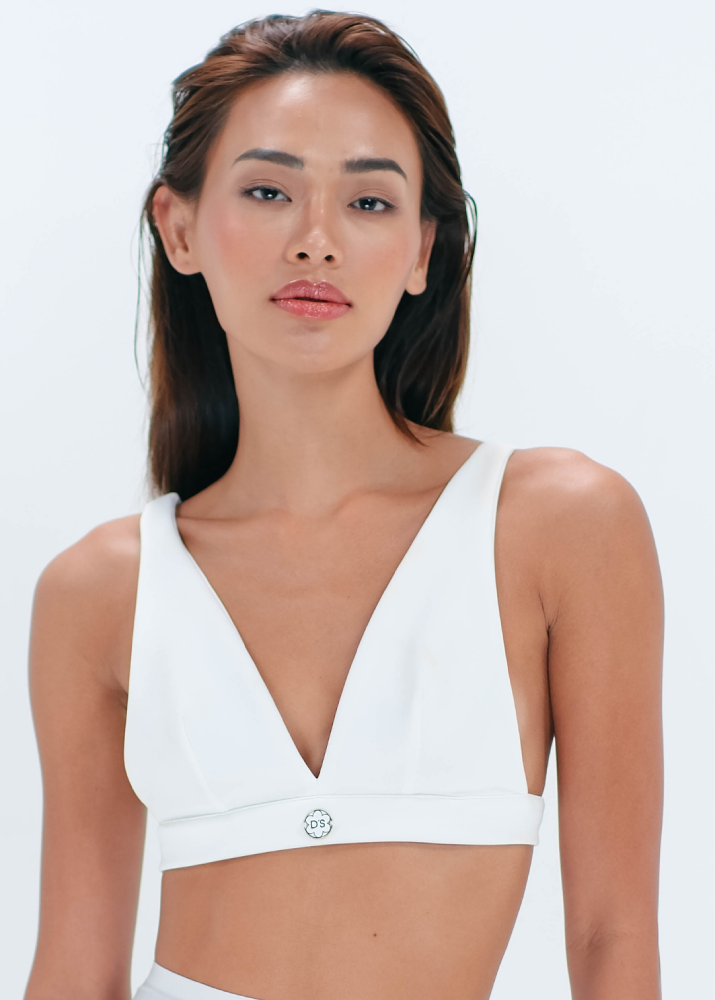 Tiffany Bra Top | White