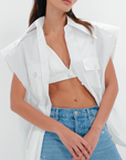 Tiffany Bra Top | White