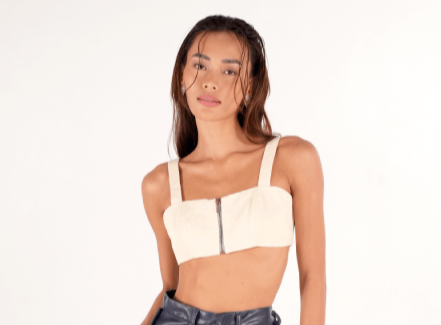 Libby Denim Bra | Banana Yellow