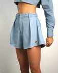 Eden Font Flits Denim Shorts | Light Blue