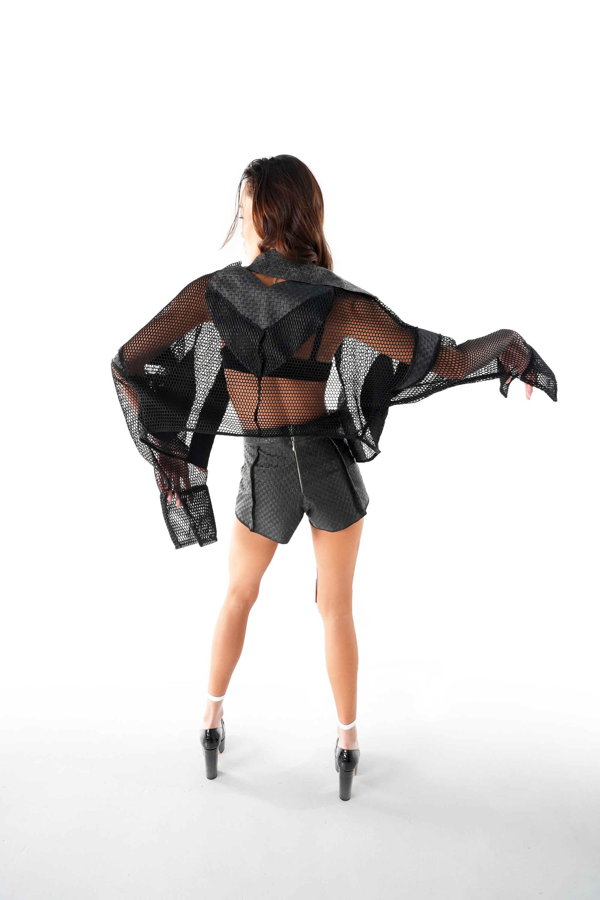 Eyal Leather Shorts | Black