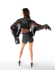 Eyal Leather Shorts | Black
