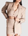 taupe blazer,
