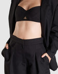 elegant black bra