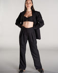 loose black trouser