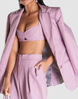 purple blazer