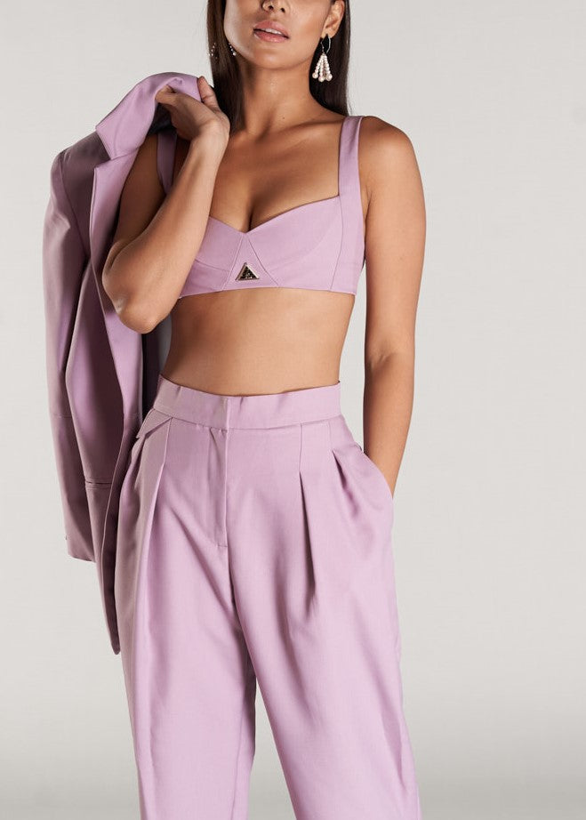 purple bra top