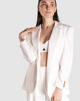 white blazer