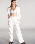 high waisted white trouser