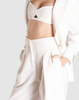 high waisted with pocket trouser