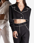 blazer cropped