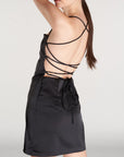 satin winter dress