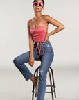 slim fit mini crop top
