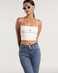 white halter top