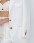 Wide Shouldered Blazer