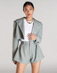 stone cropped blazer